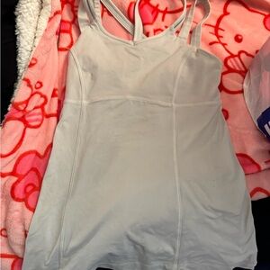 Lululemon Gray Strappy Athletic Tank Top